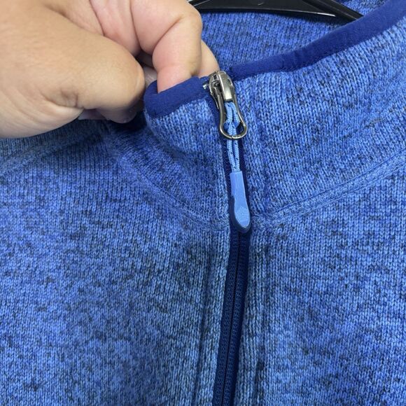 L.L.Bean Women’s Sweater Fleece Full-Zip Jacket Blue Small Cozy Outdoor - Picture 4 of 11
